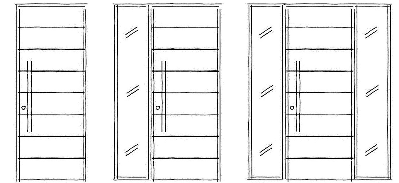 S001 modern door configurations